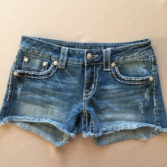 Miss Me Pants - Miss Me Embellished Cutoff Jean Shorts 27